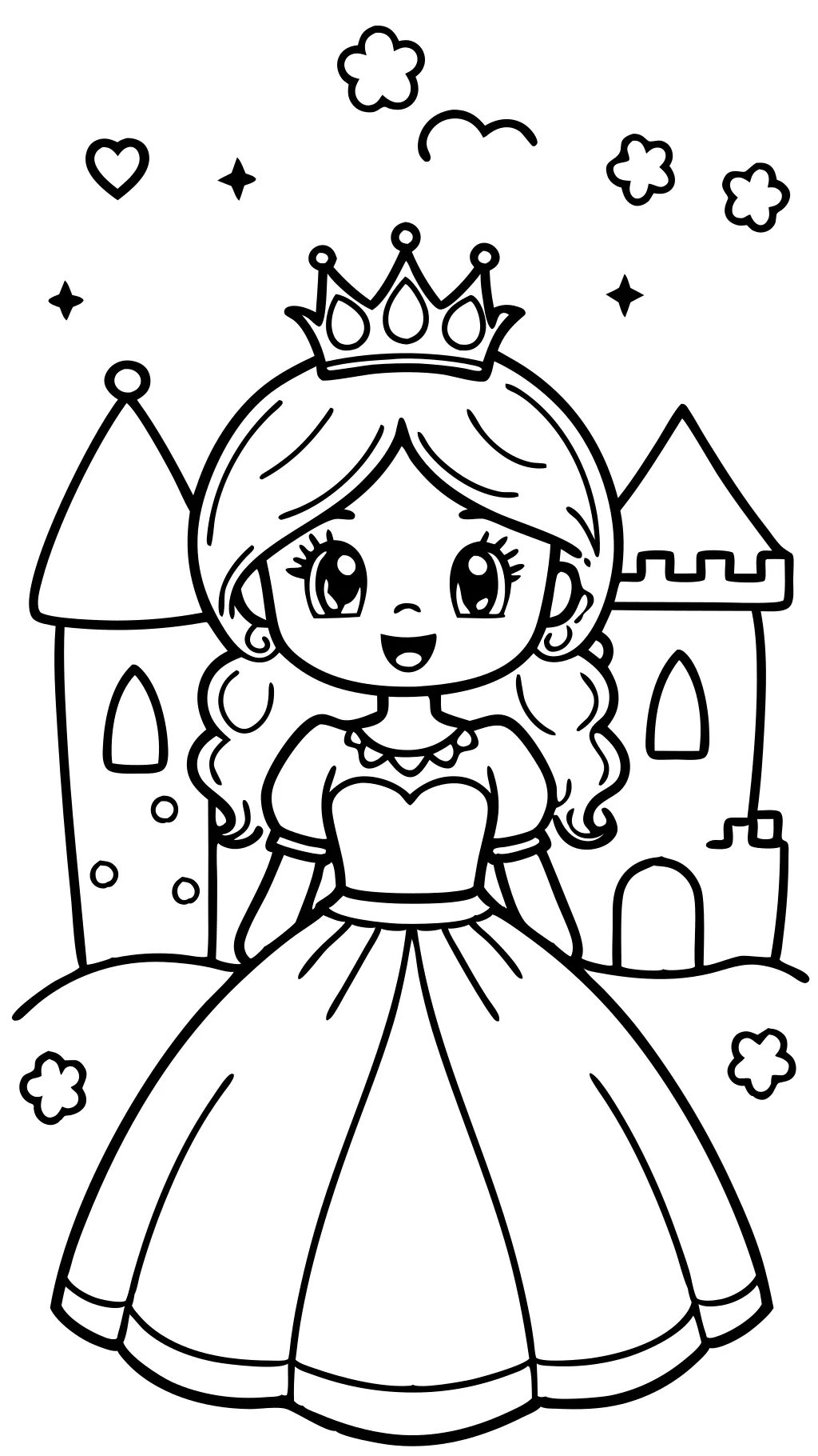 coloriages imprimables de princesse gratuite